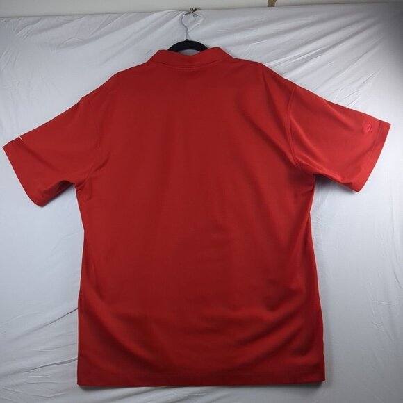 Nike Polo Shirt Adult Mens X-Large Red Dri-Fit Golf Outdoors Casual Ford Direct - Picture 2 of 10